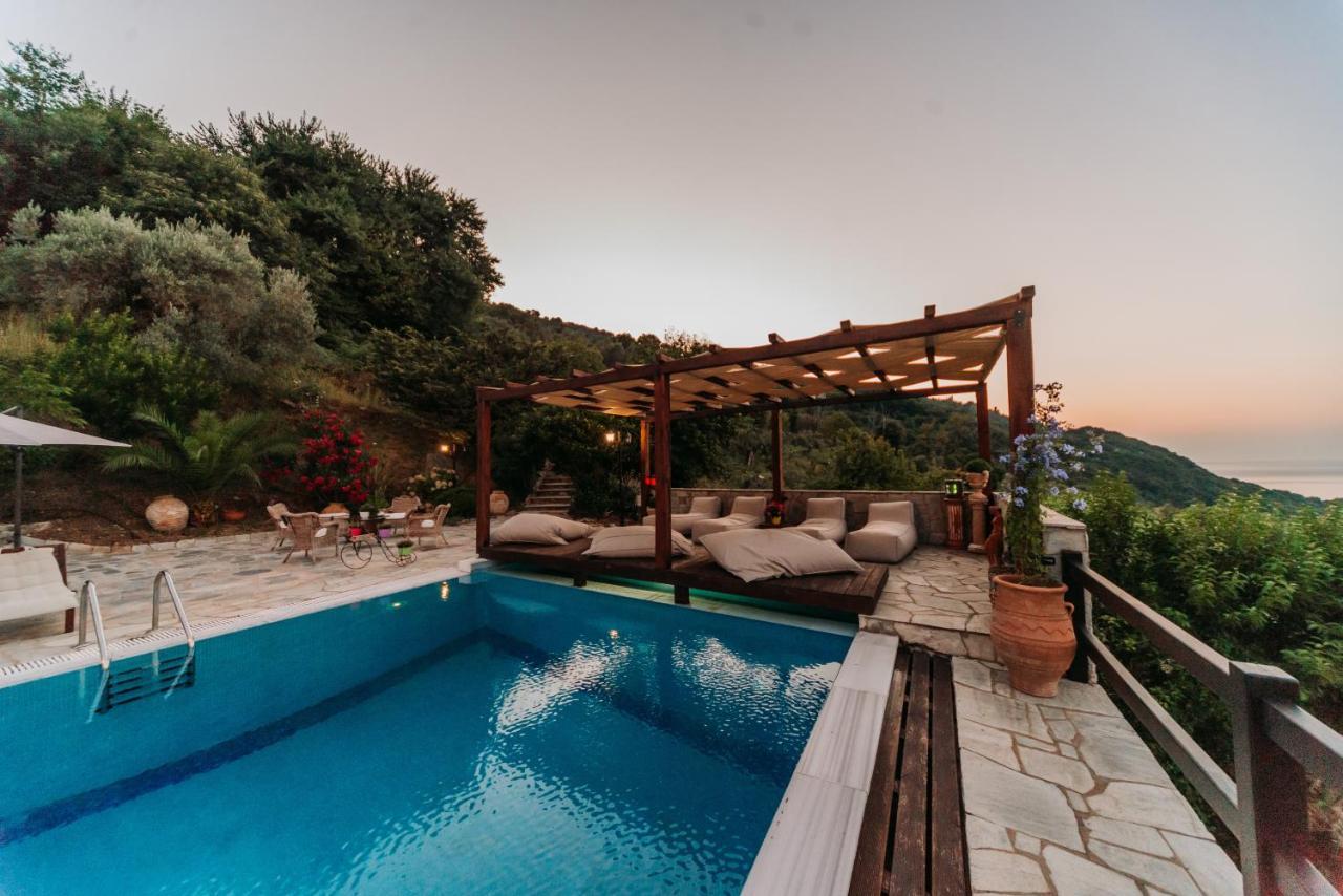 Elysian Luxury Villa Pelion Tsagarada Ngoại thất bức ảnh